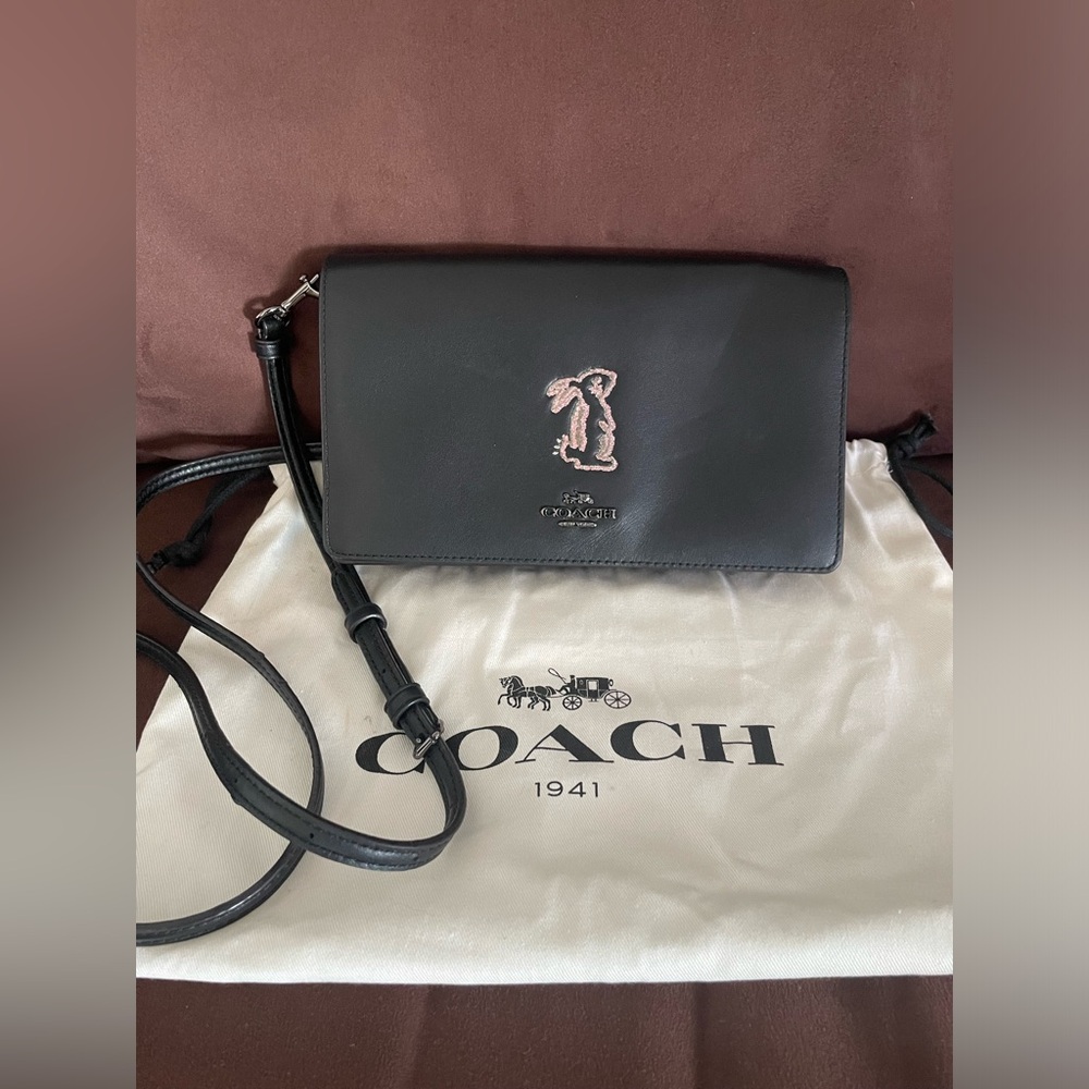 Coach x Selena Gomez Hayden Foldover Crossbody Clutch With Bunny